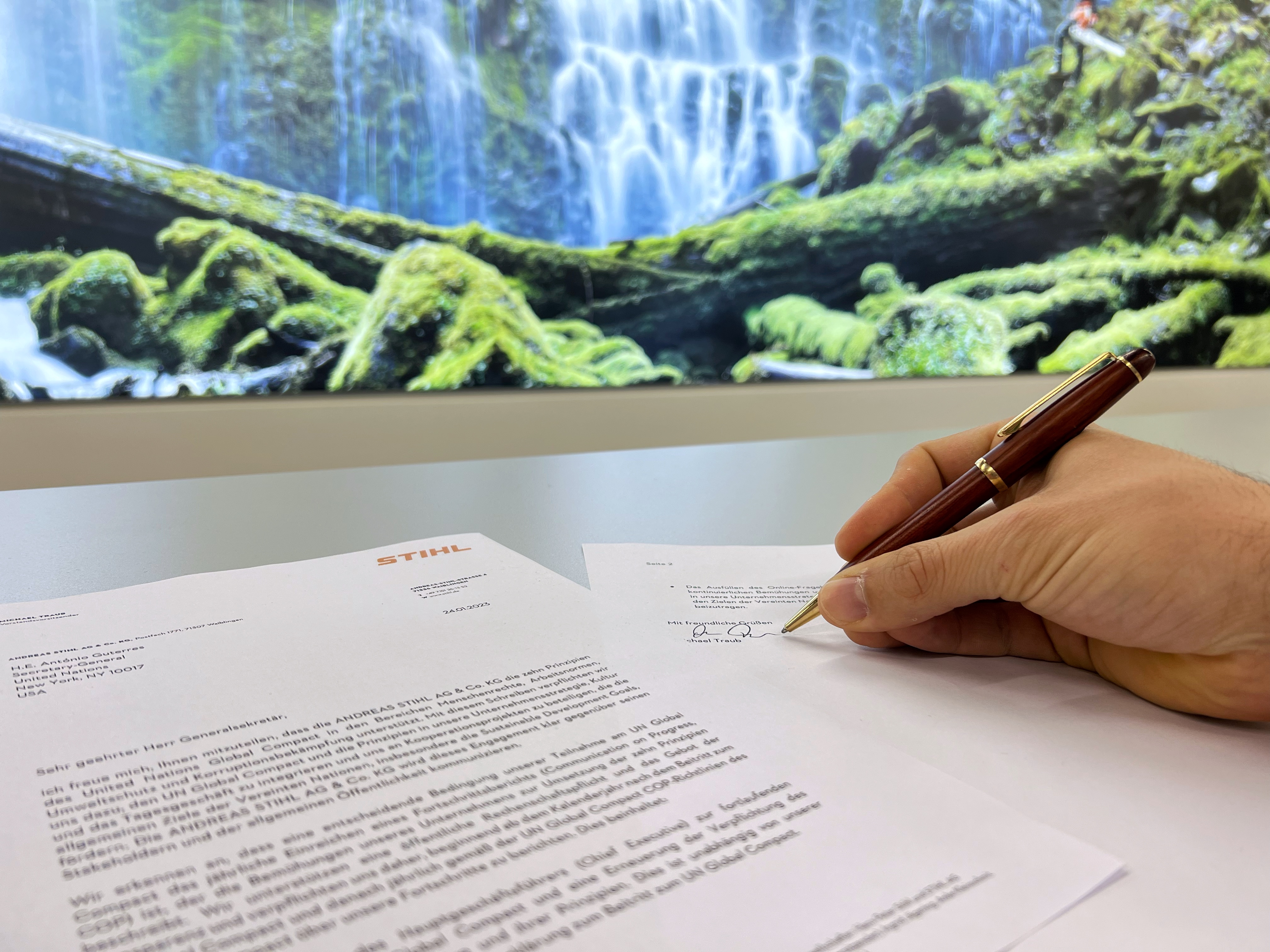 STIHL se připojuje k iniciativě OSN Global Compact 